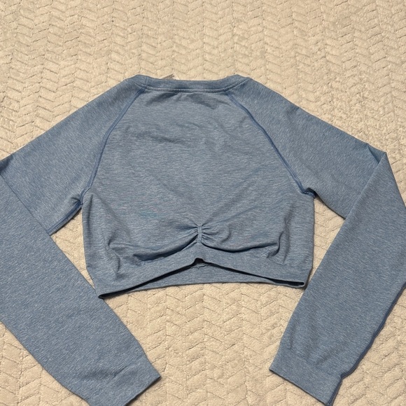 NWOT Gymshark Light Blue Athletic Crop Top - Picture 5 of 5